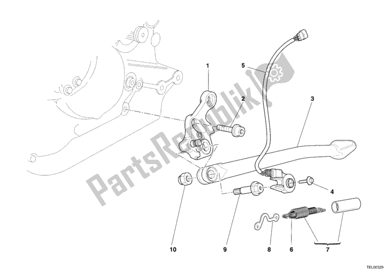 Toutes les pièces pour le Béquille Latérale du Ducati Sportclassic Paul Smart 1000 2006